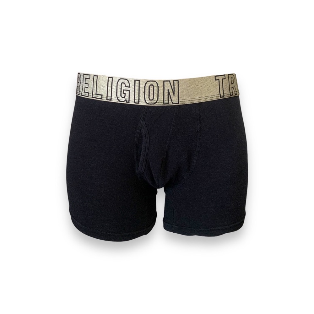 BLACK TRUE RELIGION BOXER BRIEFS SIZE MEDIUM